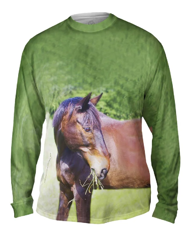 Trendy Long Sleeve-I Love Hay Horse