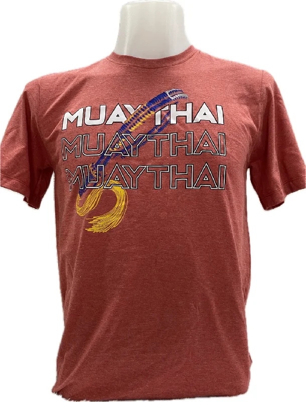 Casual T-Shirt-Blegend Muay Thai, Boxing T-shirt  Erke Red