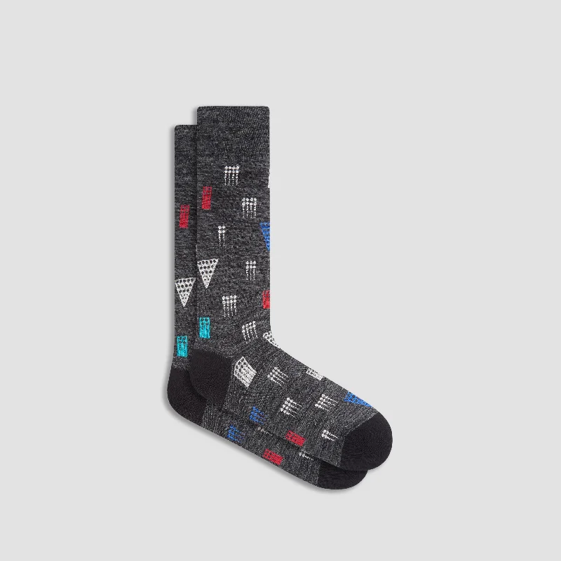 Baseball Socks-Abstract Mid-Calf Socks