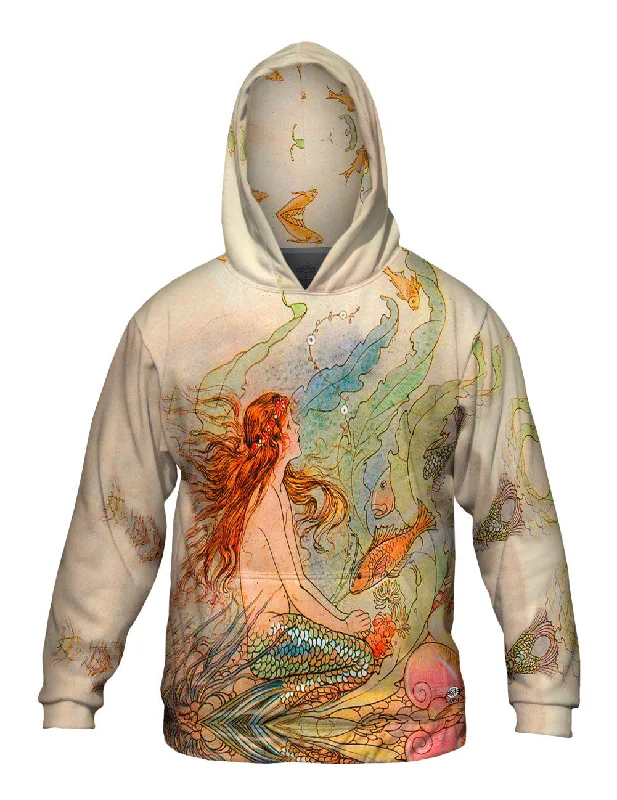 Pullover Hoodie-Elenore Plaisted Abbott - "The Mermaid And The Flower Maiden"