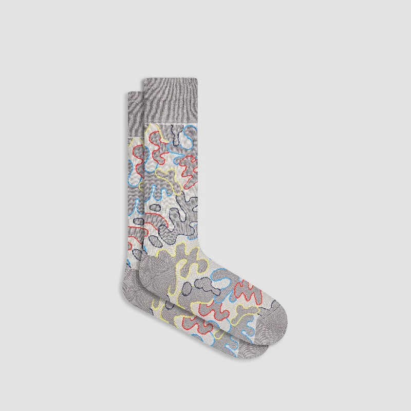 Sports Team Socks-Abstract Mid-Calf Socks