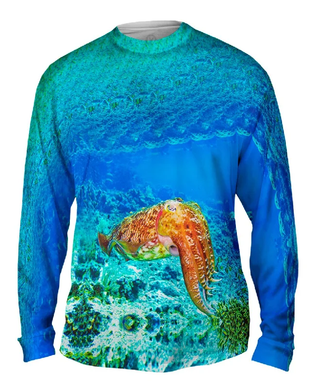 Solid Color Long Sleeve-Indonesia Squid Underwater