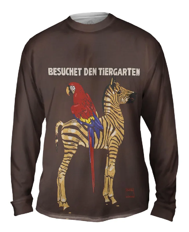 Baseball Long Sleeve-Ludwig Hohlwein - "Besuchet, The Zoo" (1912)