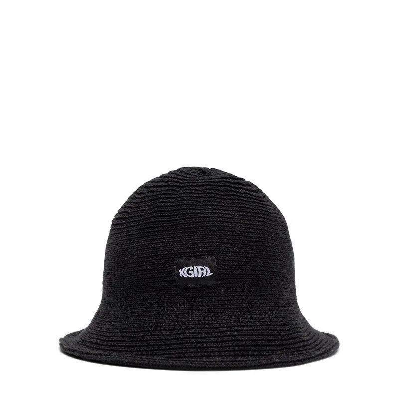 Winter Hat-STRAW BUCKET HAT