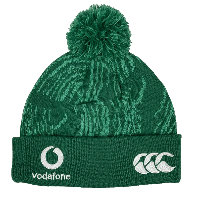 Soccer Hat-Ireland 24 IRFU Bobble Hat by Canterbury