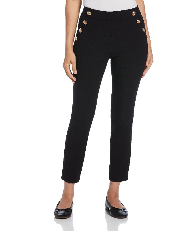 Office Pants-Petite Supreme Stretch Twill Slim Pull-On Ankle Pant