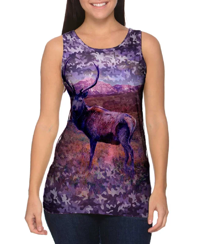 Pocket Tank-Camouflage Violet Deer