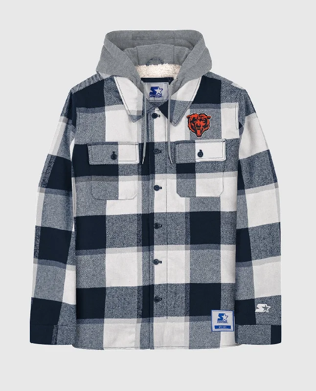 Formal Jacket-Chicago Bears The Big Joe Sherpa Lined Plaid Jacket