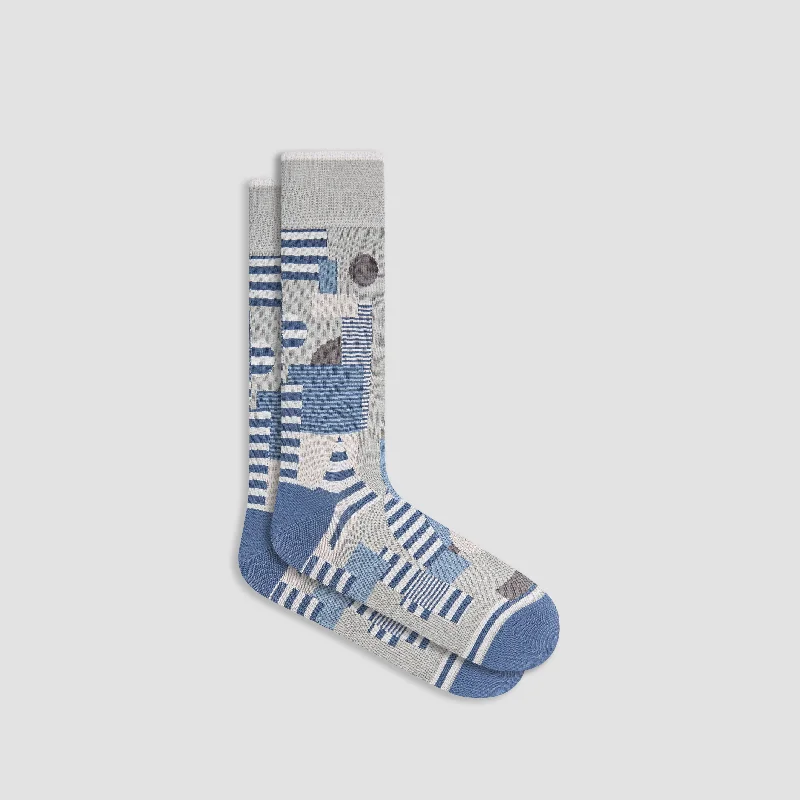 Bright Socks-Abstract Mid-Calf Socks