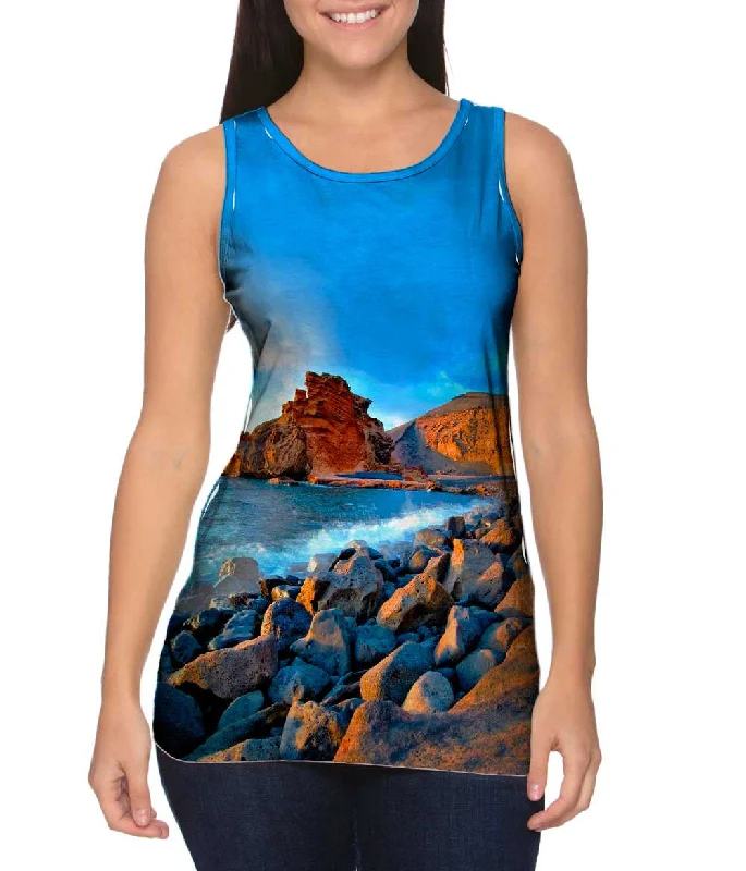 Hoodie Tank-Canary Islands Spain El Golfo Beach