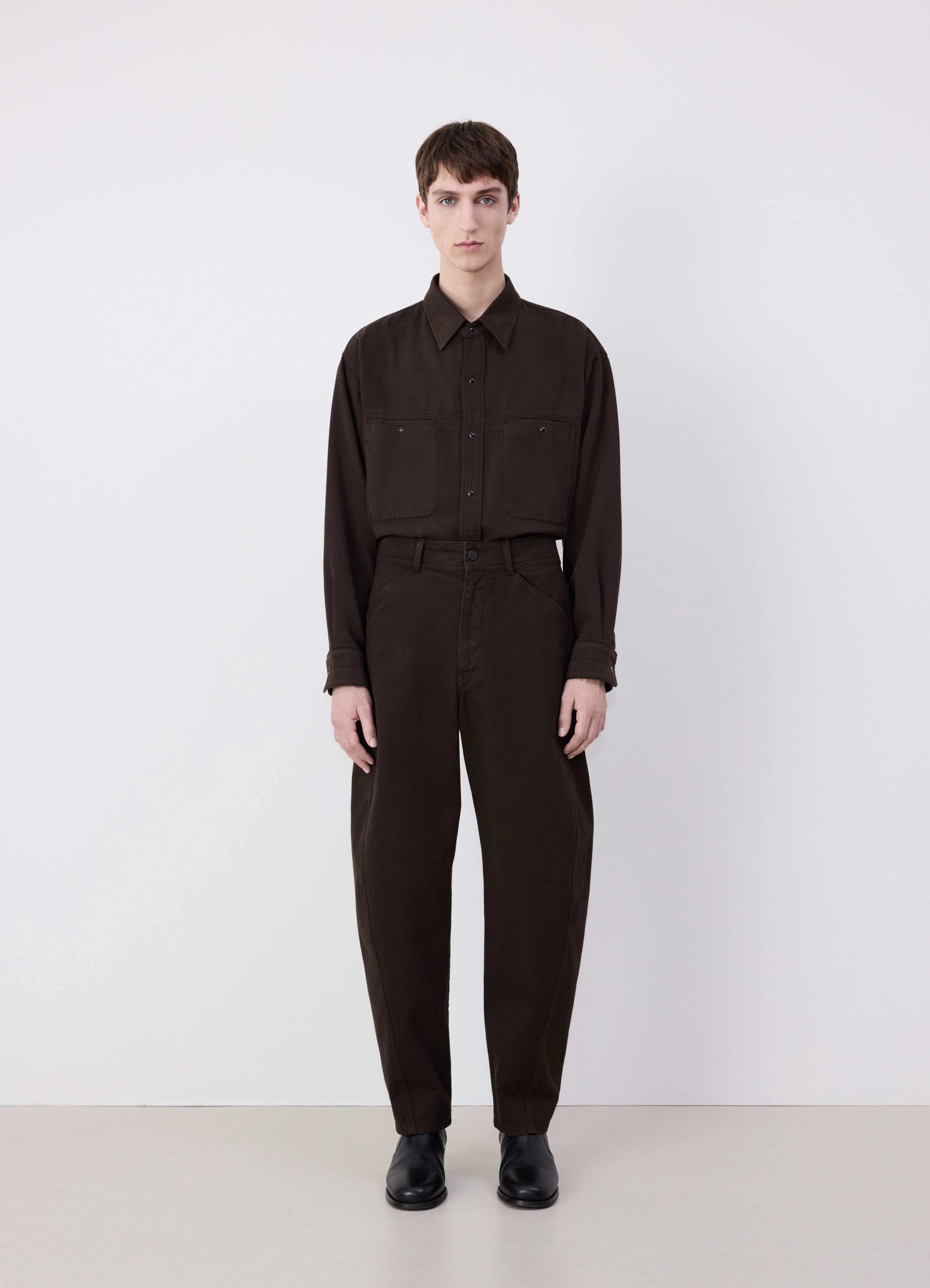 High-Waisted Pants-TWISTED WORKWEAR PANTS