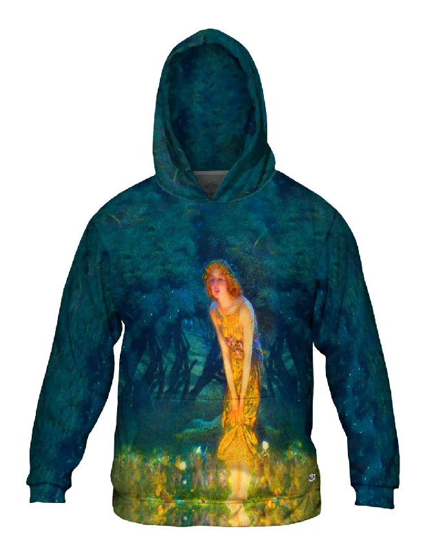 Sherpa Hoodie-Edward Robert Hughes - "Midsummer Eve"