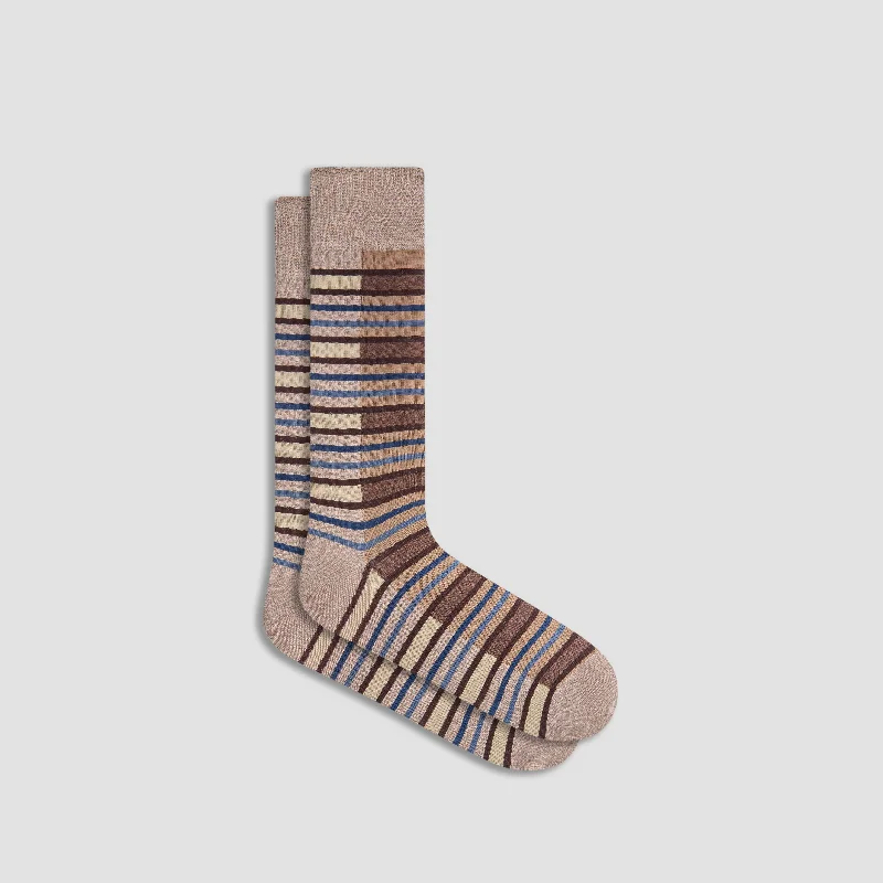 Baseball Socks-Striped Mid-Calf Socks