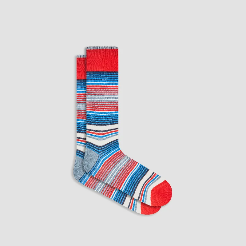 Compression Socks-Striped Mid-Calf Socks