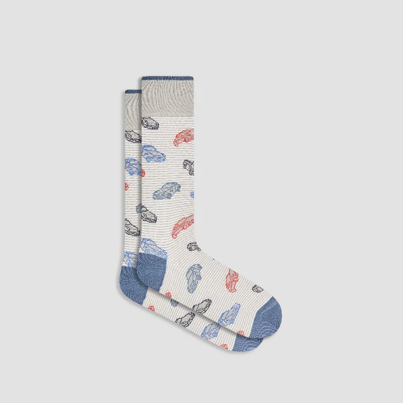 Baby Socks-Vintage Cars Mid-Calf Socks