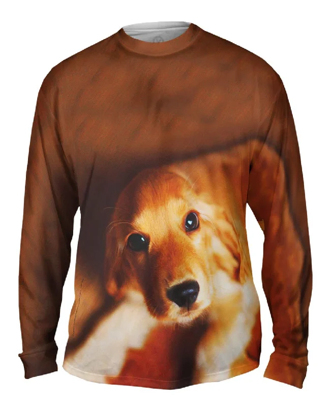 Hiking Long Sleeve-Kindly Golden Cocker Spaniel