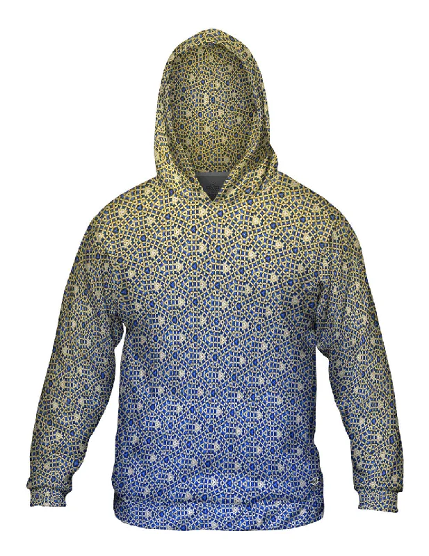 Travel Hoodie-Blue Gold Jewels