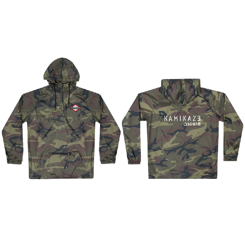 Ski Jacket-Green Camo Lightweight Jacket