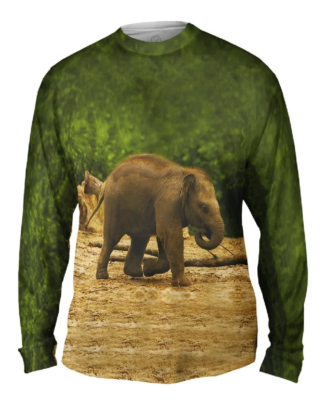 Relaxed Fit Long Sleeve-Jolly Baby Elephant