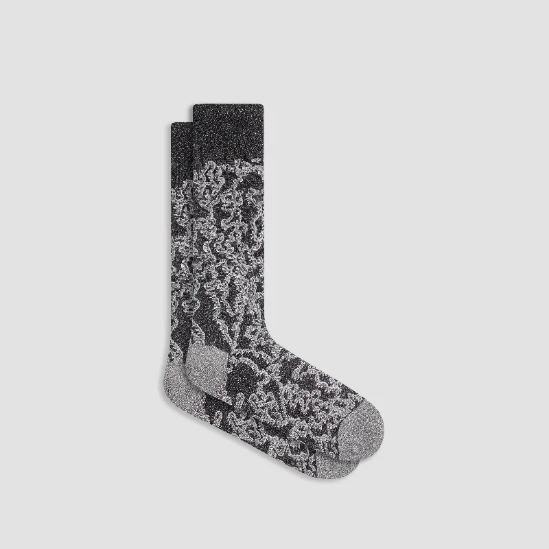 Golf Socks-Marbled Mid-Calf Socks