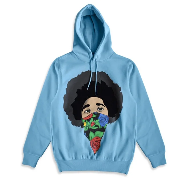 Camping Hoodie-Young Biggie Hoodie (Blue)