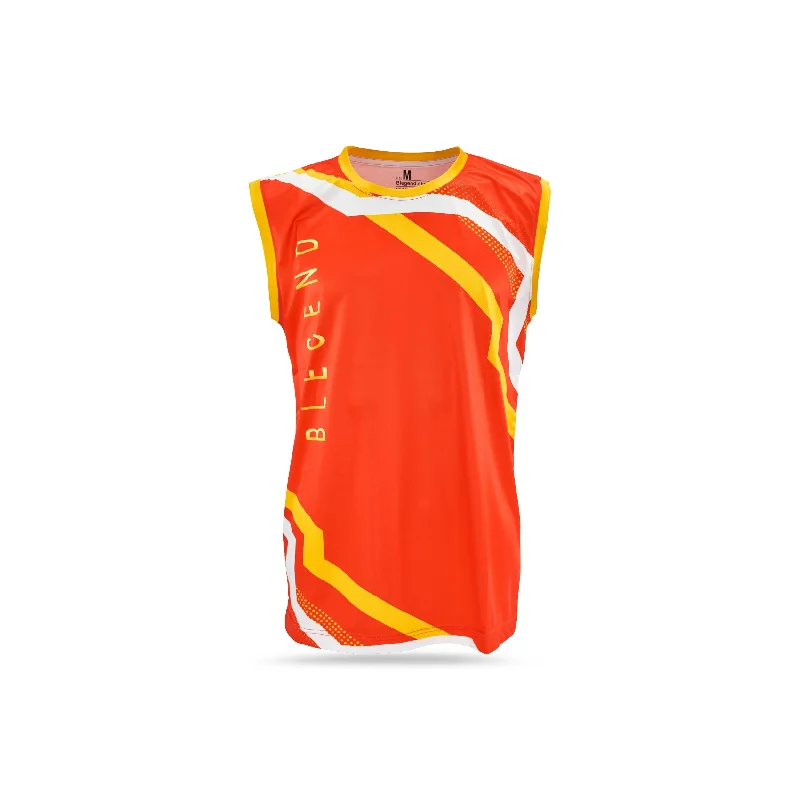 Pocket T-Shirt-Blegend Singlet Red Ruby