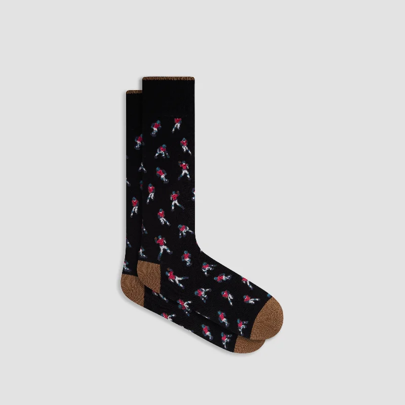 Crew Length Socks-Football Mid-Calf Socks