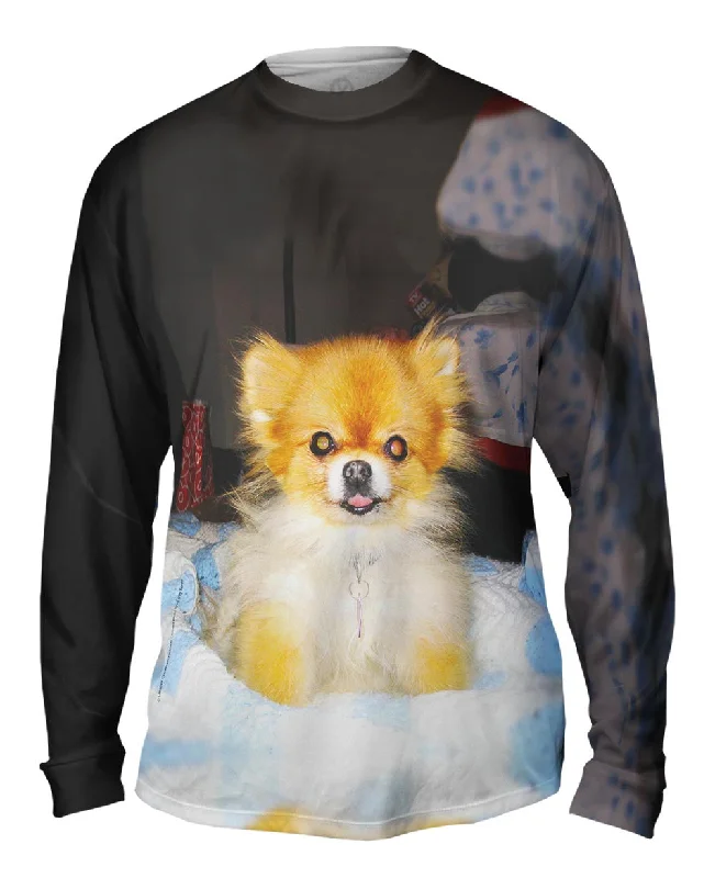 Camping Long Sleeve-Kindhearted Pomeranian