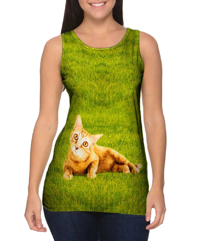 Retro Tank-Amber Eyes Kitty Cat