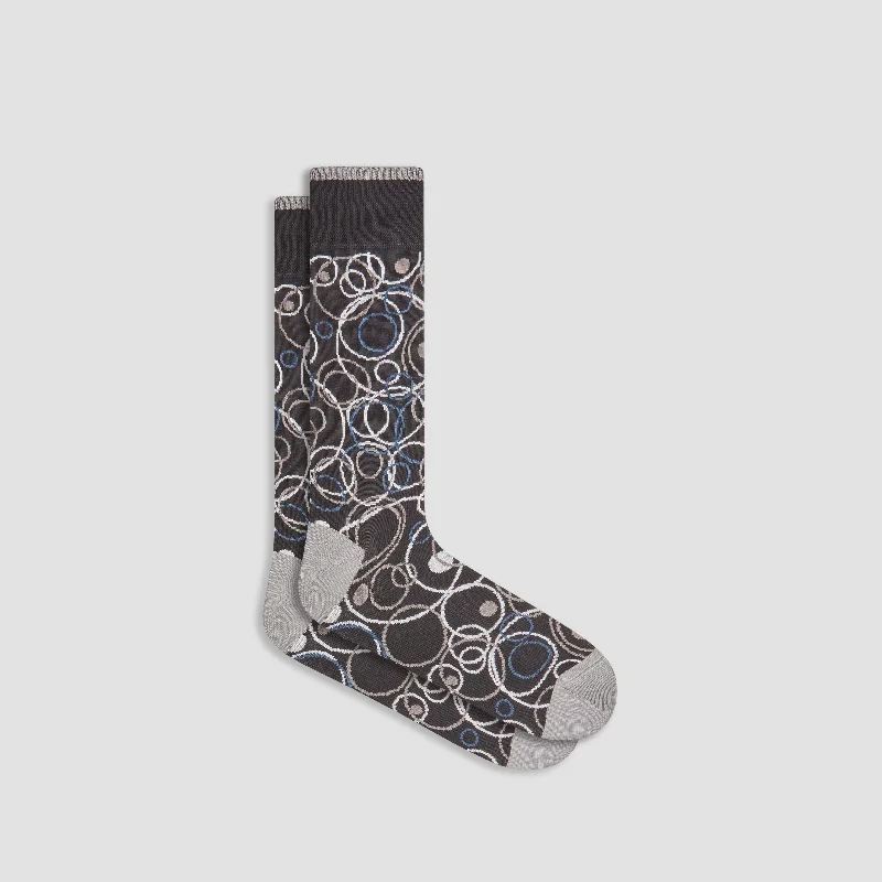 Slipper Socks-Abstract Mid-Calf Socks