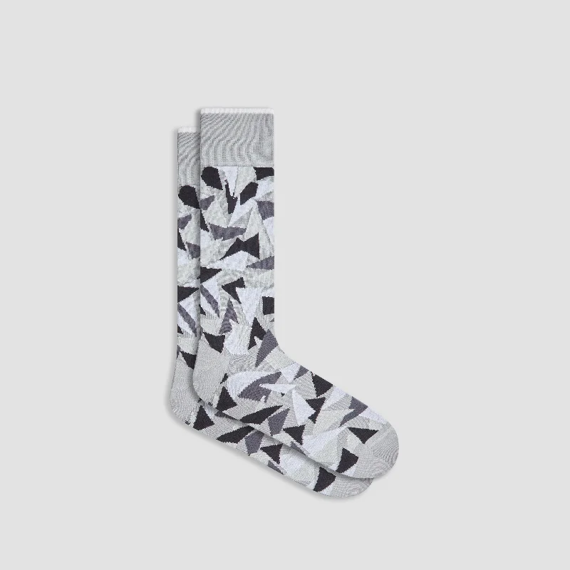 Slipper Socks-Abstract Mid-Calf Socks