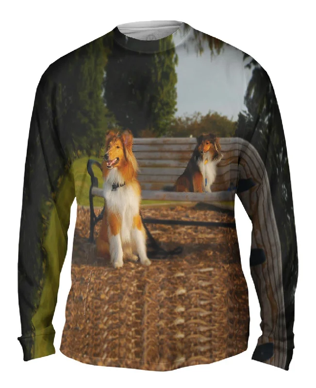 Tie-Dye Long Sleeve-Handsome Border Collie