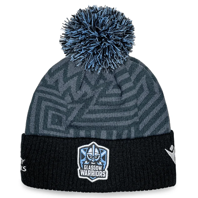 Eco-Friendly Hat-Glasgow Warriors Beanie 23/24 by Macron