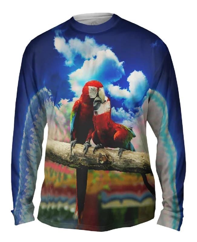 Workout Long Sleeve-Love Kiss Macaw