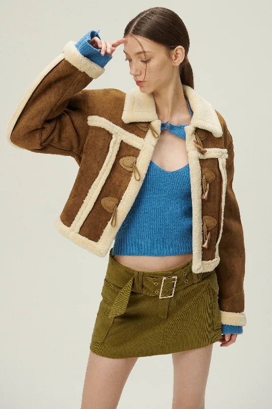 Y2K Jacket-Helen Duffle Shearling Jacket