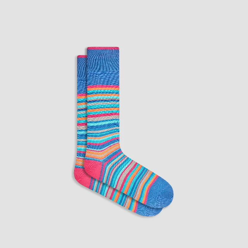 Unisex Socks-Striped Mid-Calf Socks