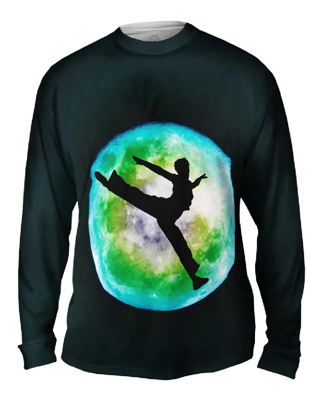 Casual Long Sleeve Top-Moon Dancing