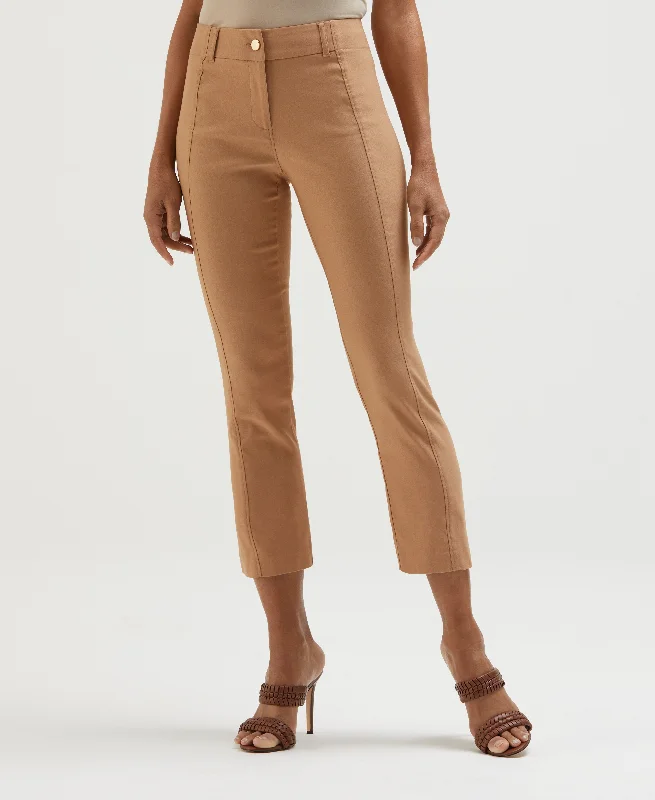 Jeans-Satin Luxe Straight Leg Crop Pant