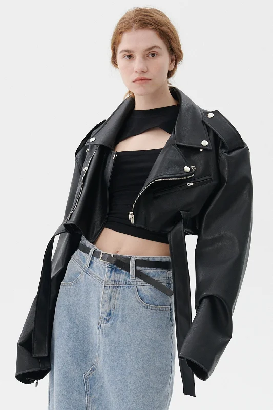 Adventure Jacket-Emma Cropped Rider Jacket