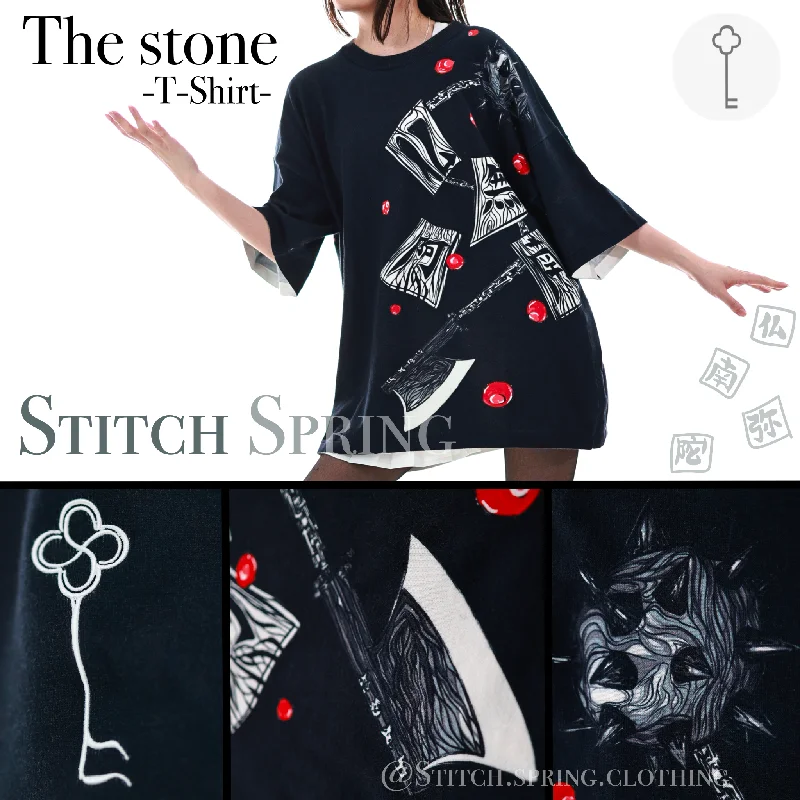 Embroidered T-Shirt-Stone T-Shirt Preoder