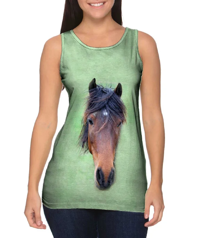 Tight Fit Tank-Bashful Horse