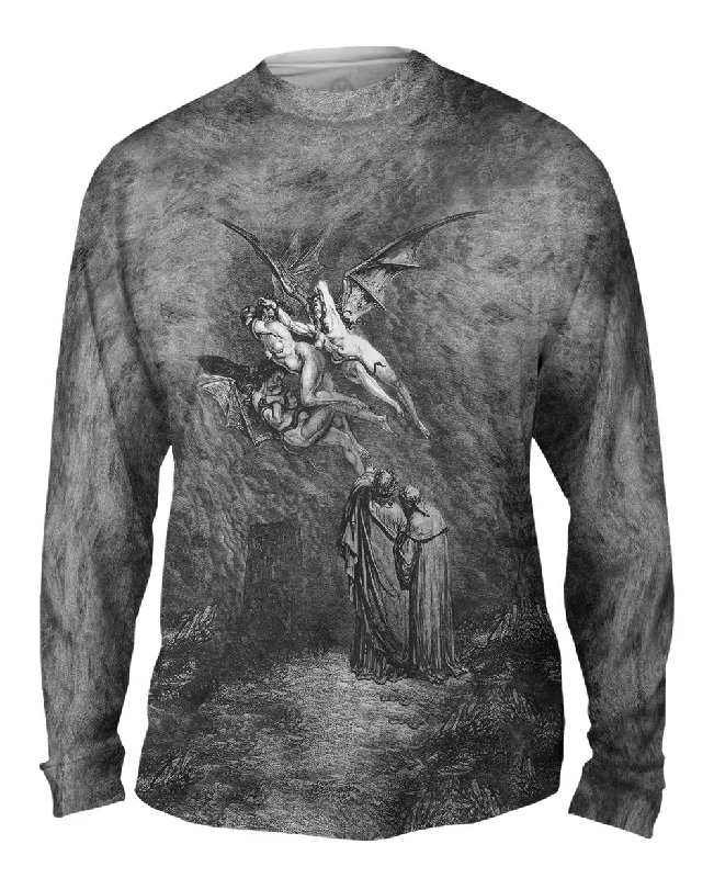 Sports Long Sleeve-Gustave Dore - "The Inferno Canto 9" (1857)