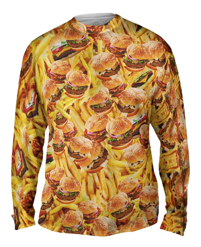 Raglan Long Sleeve-Hamburgers and Fries