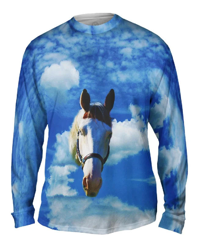 Quick-Dry Long Sleeve-Homely White Horse