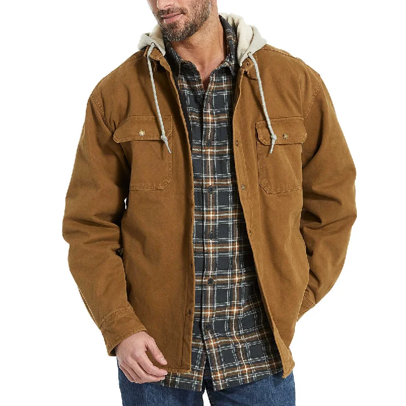 Fashion Jacket-Wolverine Men's Overman Hooded Shirt Jac