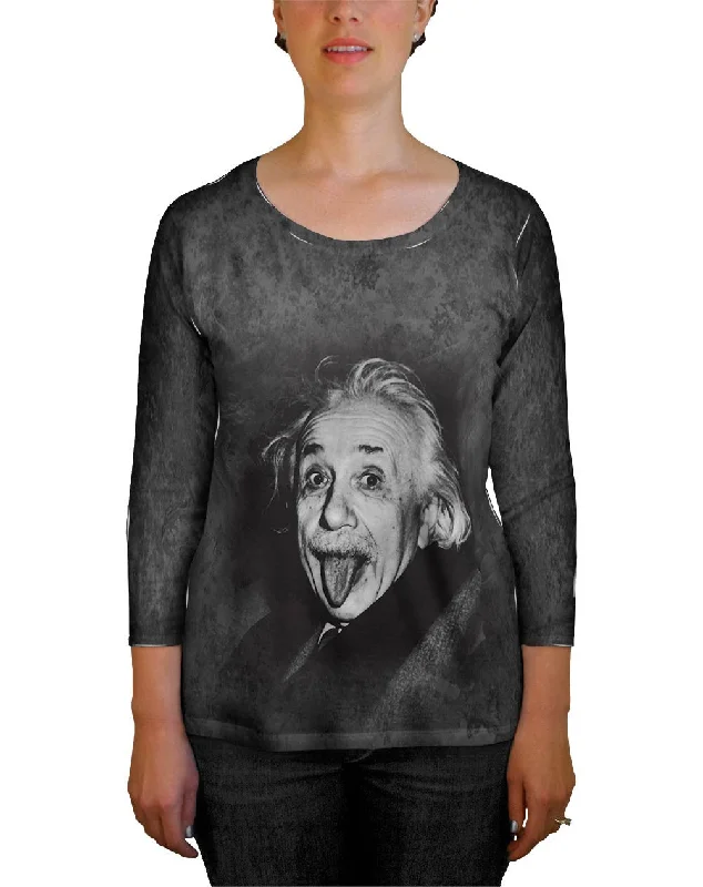 Silk Tank-Albert Einstein Sticks Out His Tongue