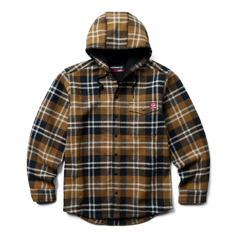 Motorsport Jacket-Wolverine Men's Bucksaw Bonded Flannel Shirt Jac