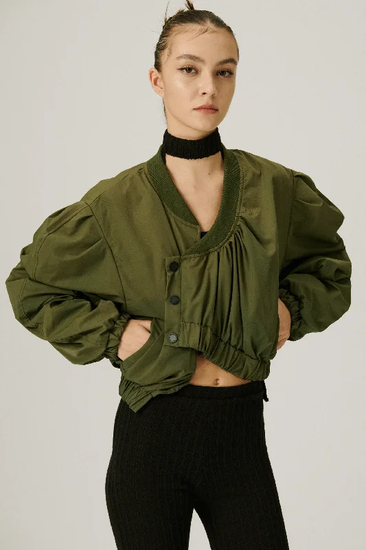 Ski Jacket-Birdie Asymmetric Crop Jacket