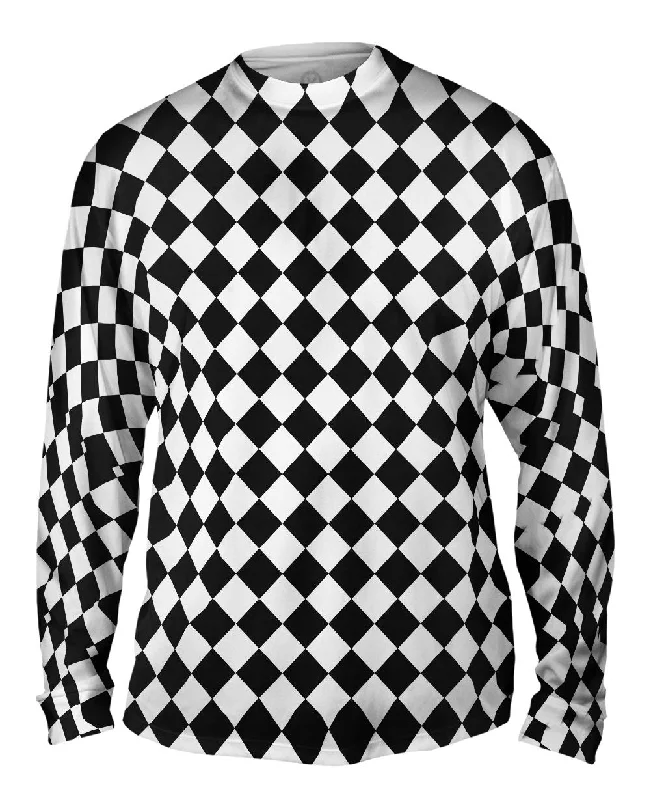 Winter Long Sleeve-Monochromatic Diamonds