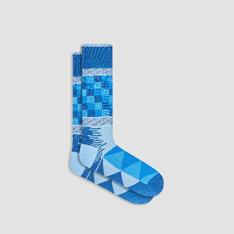 Men’s Socks-Geometric Mid-Calf Socks